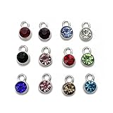 12 Birthstone Set Crystal DIY Charms Accessories for Necklace Bracelet Jewelry Making