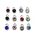 12 Birthstone Set Crystal DIY Charms Accessories for Necklace Bracelet Jewelry Making
