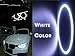 Everbright 2-Pack【 120MM, 4.7″,12V White Car Angel Eye 】 COB Light Halo Circle Ring Head Light Lamp for BMW Benz Headlight by EverBright