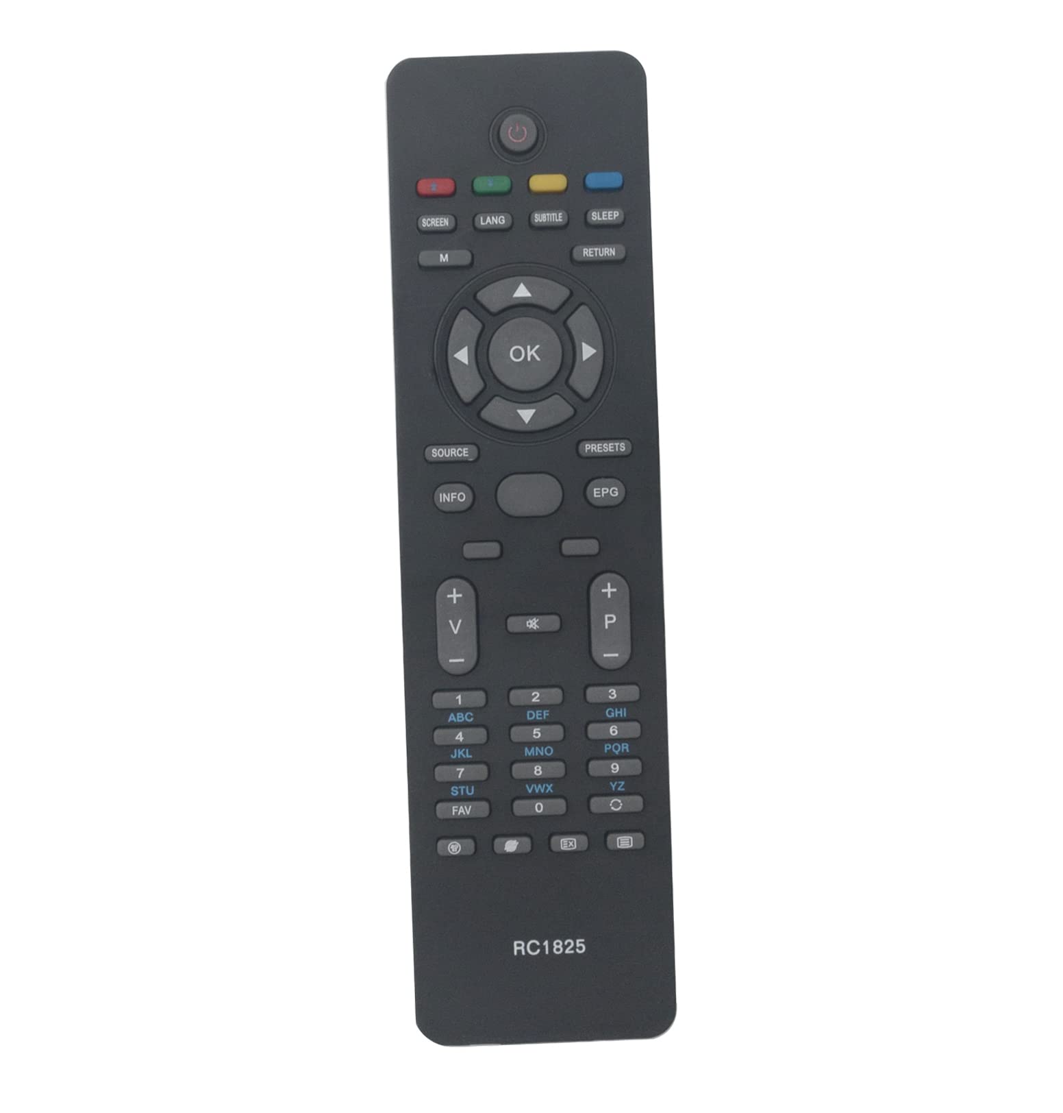AULCMEET RC1825 Replacement Remote Control Compatible with Hitachi 4K OLED Smart TV L26VG07UJ L24VG07U L19VG07U L22VG07U L32HK04UK L32HK04UL L26VG07U L32HK04U L32HK04UA L32HK04UJ