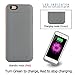 iPhone 6S Plus / 6 Plus (not for iPhone 6 / 6s) Battery Case Charger [Extra Bonus-Tempered Glass Screen Protector], i.VALUX 6800mAh External Battery Backup Protective Charger Case (Orange)
