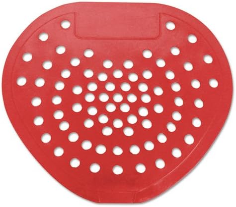 03901 Urinal Screen, 7 3/4-Inch w x 6 7/8-Inch h, Red, Cherry, Dozen