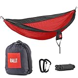 Rallt Camping Hammock - Durable Ripstop, Lightweight Portable Parachute Nylon - Gear for Hiking, Backpacking, and Survival - Double or Single