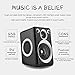 RECCAZR Computer Speakers with Surround Sound 2.0CH USB Wired Powered Multimedia Speaker for Desktop/TV/PC/Laptops/Smart Phone Built-in Four Loudspeaker Diaphragm (Gray)