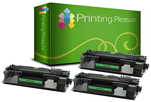 Printing Pleasure 3 Compatible Laser Toner Cartridges for HP Laserjet Pro 400 M401 MFP M425 Series | CF280A 80A