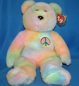 large peace beanie baby