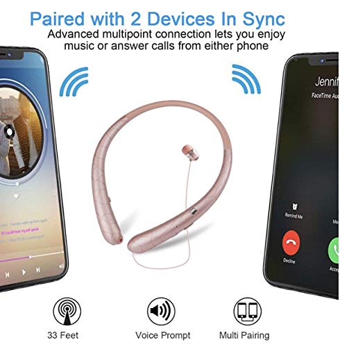 3 Bluetooth+Retractable+Headphones+Wireless+Earphones