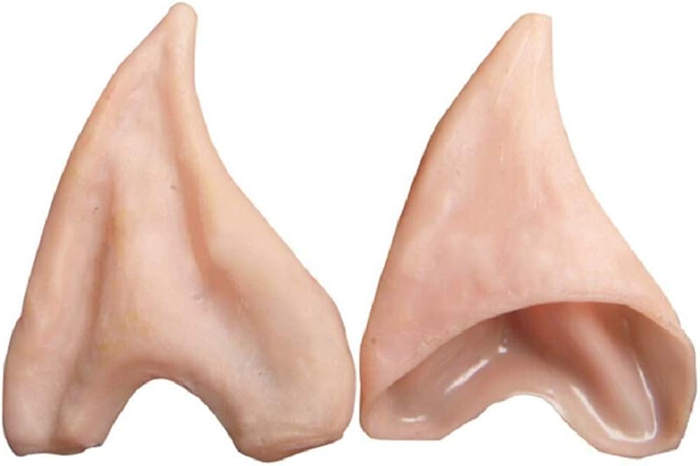 Latex Prosthetic Elf Ears Pointed Cosplay Mask Halloween Fancy Dress