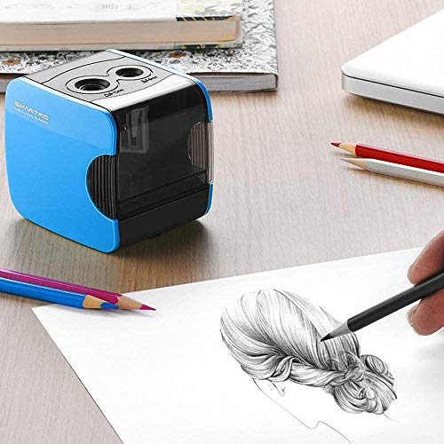 SMARTRO Electric Pencil Sharpener, Best USB or Battery Operated for No.2 and Colored Pencil