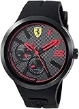 Scuderia Ferrari Men's FXX Quartz Watch with Silicone Strap, Black, 15.29 (Model: 0830394