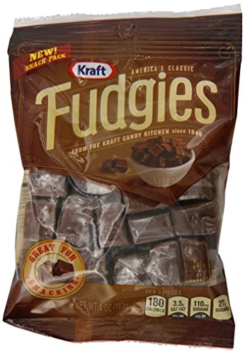 Kraft caramels, fudgies chocolate, 4 ounce (pack of 12)