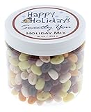 Jelly Belly 1 LB (One Pound, 1 Pound) Bulk Jelly Beans in a resealable and reusable jar. Holiday Mix Flavored Assorted Beans.