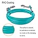 【90 Day Guarantee】 Dog Tie Out Cable for Dogs Pets - Heavy Duty Dog Tether Run Cable Leads for Yard Camping Outdoor for Small Medium Large All Dogs, Turquoise Blue 10ft