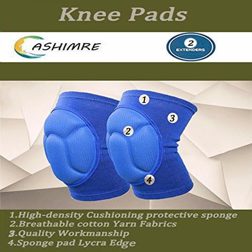 Sports Anti-Collision Sponge Knee Pads Dance Knee Pads Professional Volleyball Knee Pads Football Knee Pads (blue)