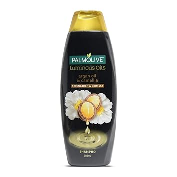 Palmolive Luminous Oil Shampoo with Essential Argan Oil & Camelia extracts (Nourish & Protect Hair) - 350ml