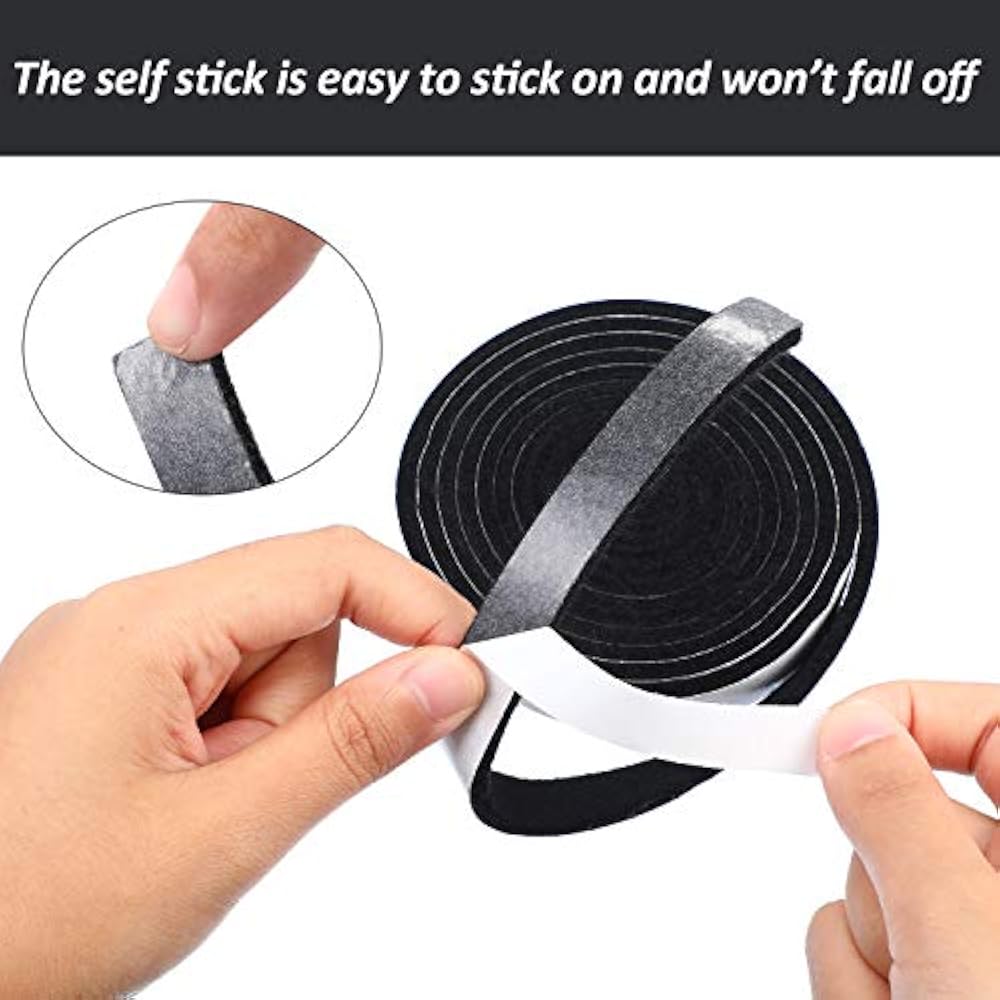 BBQ Gasket Black Smoker Grill Tape High Temp Seal Self Stick Gasket, 7.