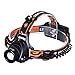 CVLIFE Zoomable Headlamp 3 Modes Headflashlight with Rechargeable Batteries AC Charger and USB Cable