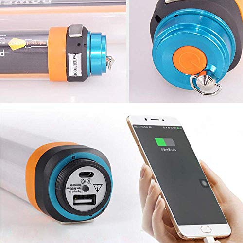 Topfit Camping Lantern LED Light,Multifunctional Waterproof Magnetic Lamp,USB Rechargeable Handheld Lamp for Backpacking Hiking Fishing Garage Home Security