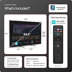 VIZIO 65-inch MQX Series 4K QLED HDR Smart TV with