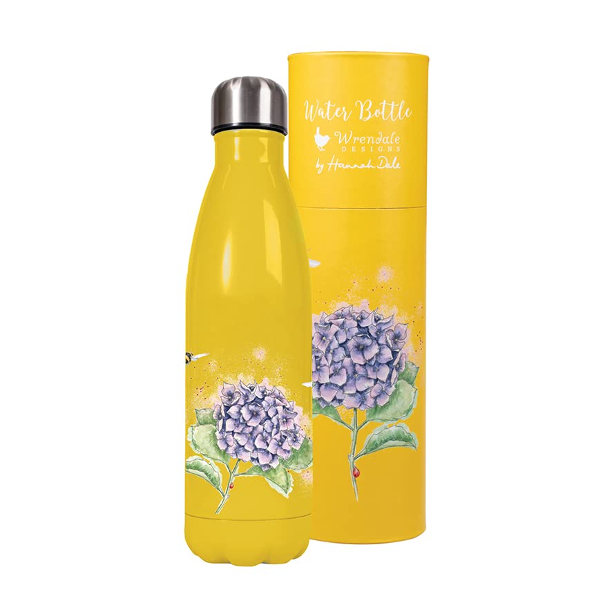 Wrendale Designs by Hannah Dale - Hydrangea Bee Reusable Water Bottle - 500ml