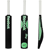 Reebok Blaze Plastic Cricket Bat &ndash; Full Size 34" &times; 4.5", Lightweight PVC, Durable Design for Practice &amp; Recreational Play, Suitable for Ages 15+ (Green)