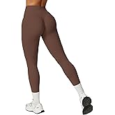 Xozeu Hidden Scrunch Workout Leggings for Women High Waisted Butt Lifting Tummy Control Gym Yoga Pants
