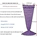 KALRI Warm and Soft Knitted Mermaid Blanket Handmade Sleeping Bag