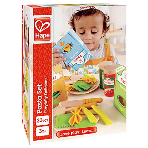 Pasta-Set von Hape | Pasta-Koch-Fantasiespiel-Set aus Holz, Papier und Filz – Bild 5