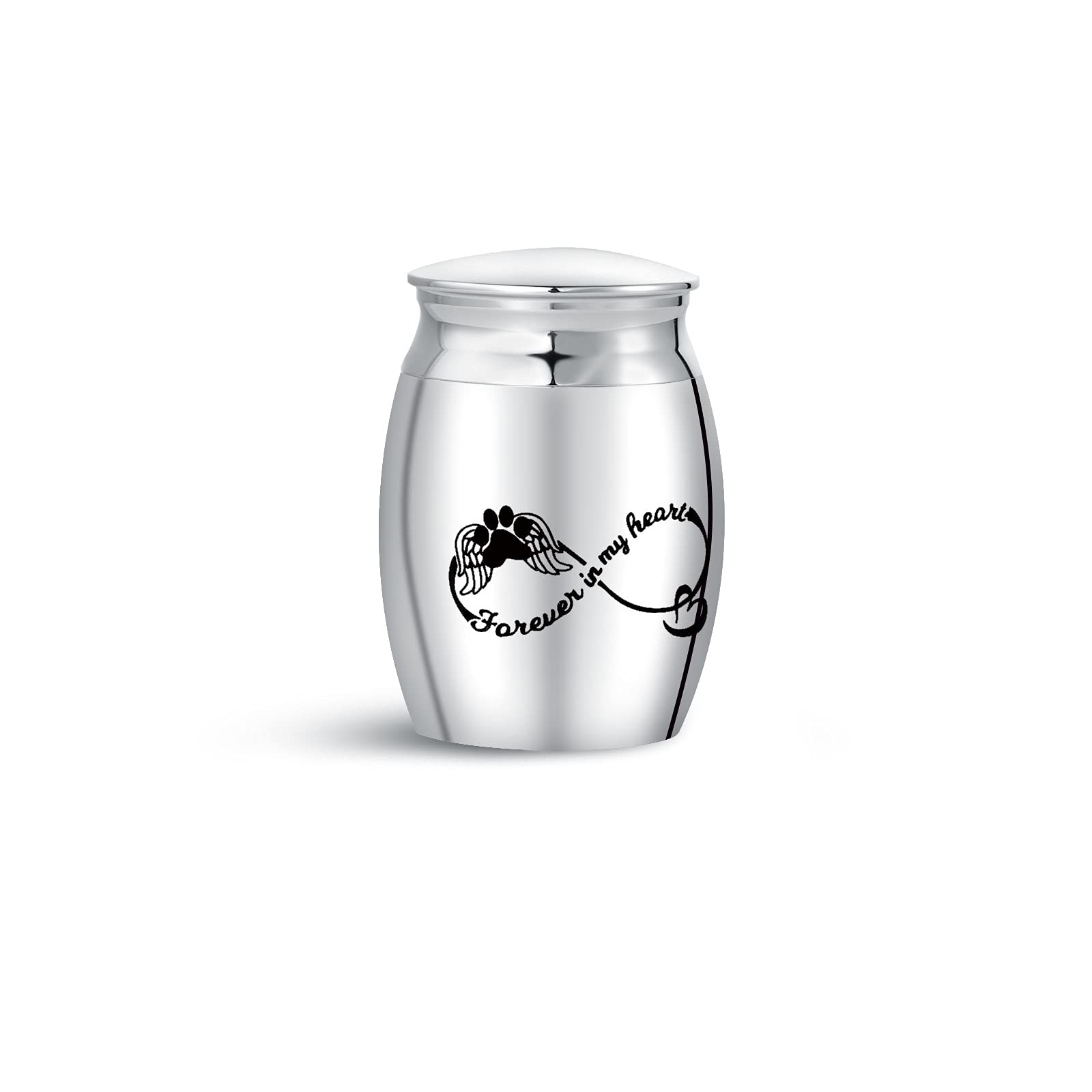 Forever in My Heart Mini Funeral Sepulchral Cinerary Urn for Ashes Memorial Holder Sister Brother Dog Mom Cat Mum Dad Family Cremation Keepsake