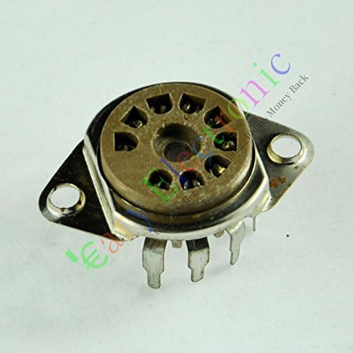 Cary 4pcs 9 PIN PCB Vaccum Tube Socket Saver Base for 12ax7 12au7 Ecc82 Ecc83 Radio
