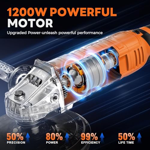 GOGOBAO Buffer Polisher, 1200W 7 Inch/6 Inch Car Polisher Set, 7 Variable Speed 600-3000 RPM, Car Polishers and Buffers with Detachable Handle for Car, Boat Sanding, Polishing, Waxing
