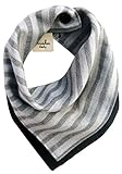 kishu baby Organic Bandana Bib Reversible Ashland Stripe, Multicolor, One Size