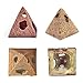 Amakunft Egyptian Pyramids Resin Aquarium Ornament, Reptile Shrimp Fish Hideouts Hiding Cave Fish Tank Landscaping Ornament (3 Packs)