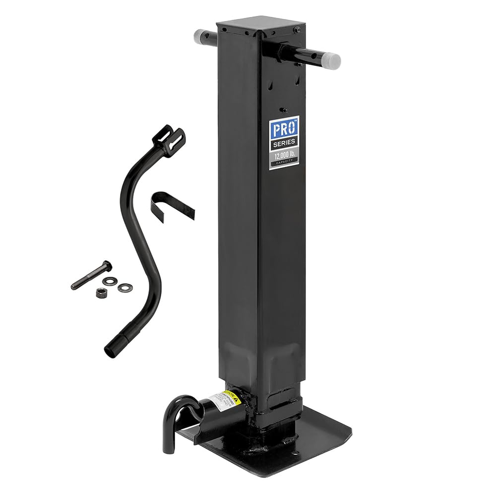 Photo 1 of 16 pieces - Reese Pro Series 1400980376 Square Trailer Jack, No Mount, 12,000 lbs. Support Capacity, Sidewind, Weld-On, 12-1/2 Inch Travel