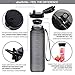 720°DGREE UberBottle 1L Water Bottle + Fruit Infuser SoftTouch – BPA Free, Leak Proof – Water Bottle Ideal for Kids, Sports, Hiking, Gym, Camping, University, Travel, Work, Yoga