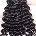 RECOOL 10A Brazilian Hair Loose Deep Wave Bundles For Sale Wet and Wavy Human Hair Extensions Natural Color Virgin Hair(10 12 14)