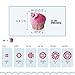 BonNoces 6-Tier Round Acrylic Cupcake Stand Dessert Display Holders Cupcake Tree Tiered Cake Stand Cupcake Tower Perfect for Weddings and Special Events