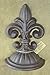 Lulu Decor, Fleur De Lis Sculpture Door Stop, 2 Lbs Door Stopper in Antique Brown (No Wedge)