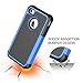 CHTech iPhone 4 Case, iPhone 4S Case,Fashion Shockproof Durable Hybrid Dual Layer Armor Defender Protective Case Cover for Apple iPhone 4S/4 - Blue
