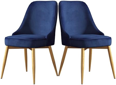 Sillas para una cómoda y Suave Cocina Silla de Comedor Azul Oscuro
