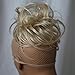 CAISHA Synthetic Fiber Hairpiece Scrunchie Scrunchy Updo Slightly Wavy Light Blonde Mix G17B