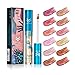 Best-topshop Metallic Liquid Lipstick Set, Matte Gothic Waterproof Long Lasting Lip Gloss Party Dress up Gift for Women Girls Halloween Christmas (Full of 12 colors)