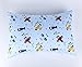 IBraFashion Toddler Pillowcases 2 Packs 100% Cotton 14x19 for 13x18, 12x16 Toddler Pillow Airplanes Printings Boys