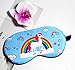 5Pcs Cute Unicorn Sleeping Mask for Girls Sleep Eye Cover Lightweight Blindfold Soft Eye Mask for Kids Teens Men Women