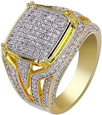 FEDULK Womens Dazzling Natural Ruby Diamond Engagement Antique Ladies Gifts Light Luxury Rings