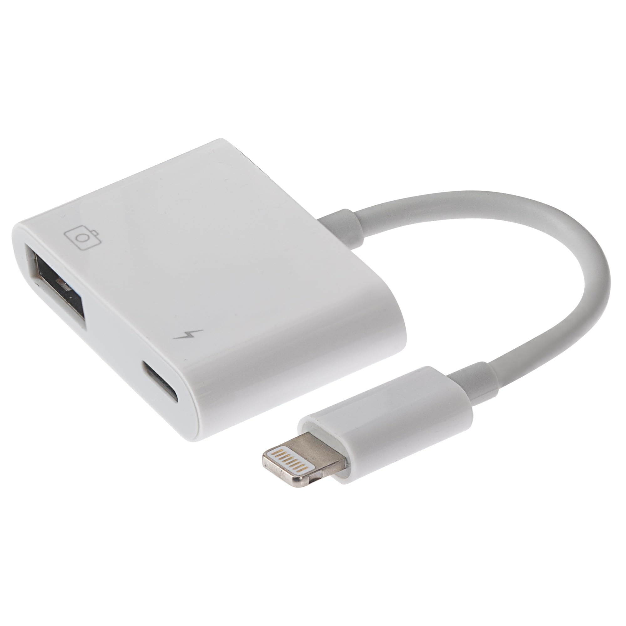 Maplin Lightning Connector Camera Download Adapter USB-A & Lightning Charg Port