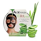 AINATU Aloe Vera Peel Off Facial Mask - Blackhead Removal Gel Sheet Masks for Anti-Aging, Deep Hydration Collagen and Antioxidants Repair Sun Damage Moisture Skin (ALOE MASK)