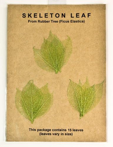 CITRINE GLITTERY MINI RUBBER TREE LEAVES - Pack of 150