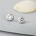 Bezel Set Earrings Sterling Silver Cubic Zirconia Bezel Stud Earrings Bezel CZ Stud Earrings Bezel Set CZ Earrings for Women Simple Fake Diamond Earrings Cubic Zirconia Bezel Earrings