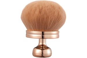 COSHINE Extra Large Rose Gold Self Tanning Blend Brush, 3 Inch Width Professional Kabuki Powder, Foundation, Blusher, Bronzer, Self-tanner Face and Body Brush